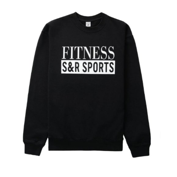 Sporty & Rich Black Fitness Sweatshirt - Picture 1 of 6
